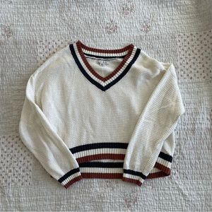 AE v neck varsity sweater